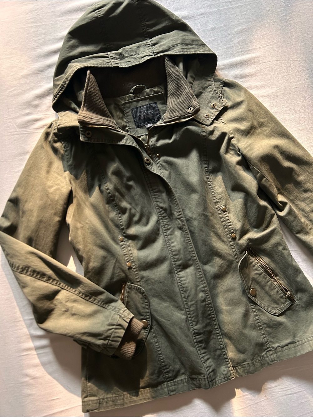 Miss London Olive Utility Jacket